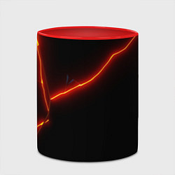 Кружка 3D Glow orange neon, цвет: 3D-белый + красный — фото 2