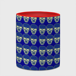 Кружка 3D Сияние черепа, цвет: 3D-белый + красный — фото 2