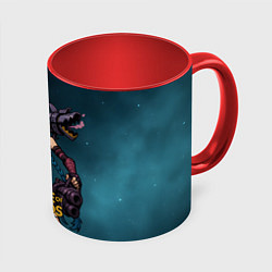 Кружка 3D League of Legends Jinx, цвет: 3D-белый + красный