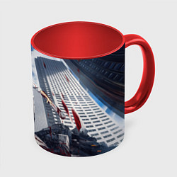 Кружка цветная Denji in city Chainsaw man