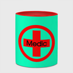 Кружка 3D Medic, цвет: 3D-белый + красный — фото 2