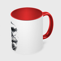 Кружка 3D Eerie Scarecrow, цвет: 3D-белый + красный