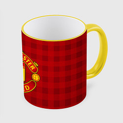 Кружка 3D Manchester United, цвет: 3D-желтый кант