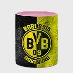 Кружка 3D Borussia Dortmund, цвет: 3D-белый + розовый — фото 2