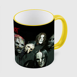 Кружка 3D Slipknot, цвет: 3D-желтый кант