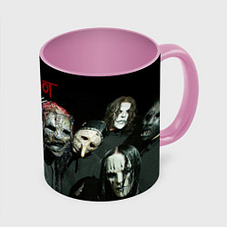 Кружка 3D Slipknot, цвет: 3D-белый + розовый