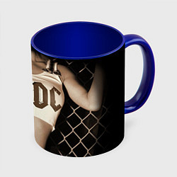 Кружка 3D AC/DC Girl, цвет: 3D-белый + синий