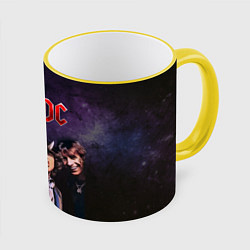Кружка 3D AC/DC, цвет: 3D-желтый кант