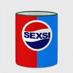 Кружка 3D Sexsi Pepsi, цвет: 3D-зеленый кант — фото 2