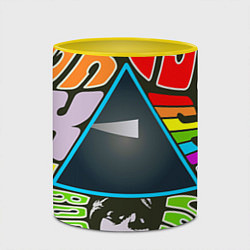 Кружка 3D Pink Floyd, цвет: 3D-белый + желтый — фото 2