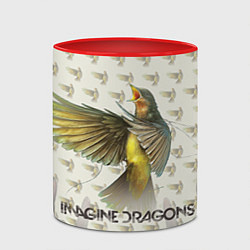 Кружка 3D Imagine Dragons: Fly, цвет: 3D-белый + красный — фото 2