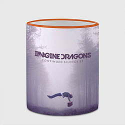 Кружка 3D Imagine Dragons: Silence, цвет: 3D-оранжевый кант — фото 2