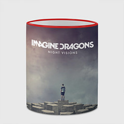 Кружка 3D Imagine Dragons: Night Visions, цвет: 3D-красный кант — фото 2