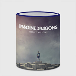 Кружка 3D Imagine Dragons: Night Visions, цвет: 3D-синий кант — фото 2
