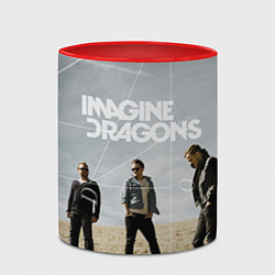 Кружка 3D Imagine Dragons: Boys, цвет: 3D-белый + красный — фото 2