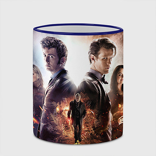 Кружка цветная Doctor Who: Heritage / 3D-Синий кант – фото 2