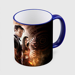 Кружка 3D Doctor Who: Heritage, цвет: 3D-синий кант