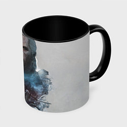 Кружка 3D Witcher, цвет: 3D-белый + черный