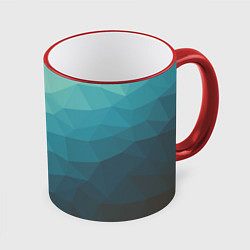Кружка 3D Геометрия, цвет: 3D-красный кант