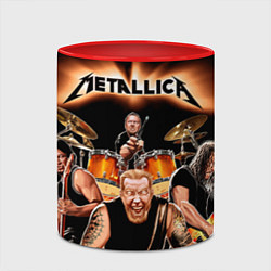 Кружка 3D Metallica Band, цвет: 3D-белый + красный — фото 2