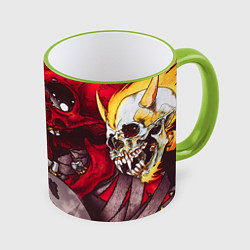 Кружка 3D Metallica Rage, цвет: 3D-светло-зеленый кант