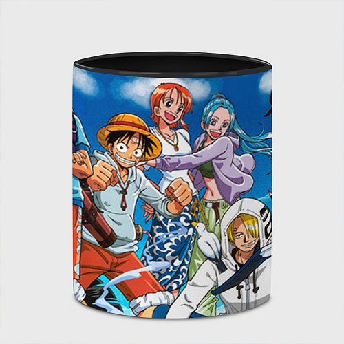 Кружка цветная One Piece / 3D-Белый + черный – фото 2