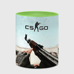 Кружка 3D Counter-Strike: De Dust, цвет: 3D-белый + светло-зеленый — фото 2