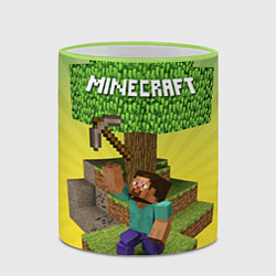 Кружка 3D Minecraft Tree, цвет: 3D-светло-зеленый кант — фото 2