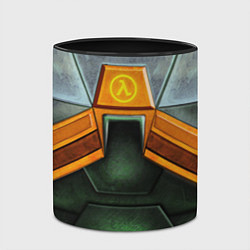 Кружка 3D Gordon Freeman: Costume, цвет: 3D-белый + черный — фото 2