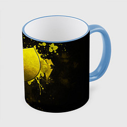 Кружка 3D Wu-Tang Clan: Yellow, цвет: 3D-небесно-голубой кант