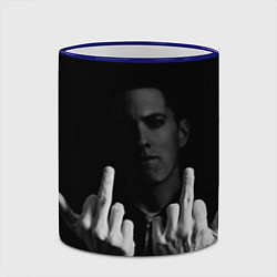 Кружка 3D Eminem Fuck, цвет: 3D-синий кант — фото 2