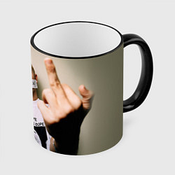 Кружка 3D Eminem: I am Rap, цвет: 3D-черный кант