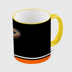 Кружка 3D Anaheim Ducks Selanne, цвет: 3D-желтый кант