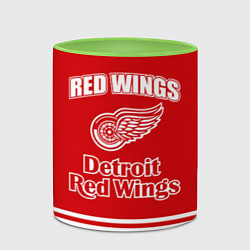 Кружка 3D Detroit red wings, цвет: 3D-белый + светло-зеленый — фото 2