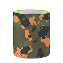 Кружка 3D Камуфляж: хаки/оранжевый, цвет: 3D-светло-зеленый кант — фото 2