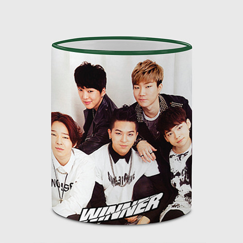 Кружка цветная Winner Boys / 3D-Зеленый кант – фото 2