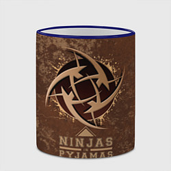 Кружка 3D Ninjas In Pyjamas, цвет: 3D-синий кант — фото 2