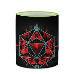 Кружка 3D Sinister Souls: Symbol, цвет: 3D-светло-зеленый кант — фото 2