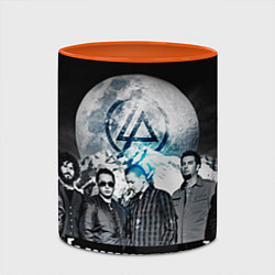 Кружка 3D Linkin Park: Moon, цвет: 3D-белый + оранжевый — фото 2