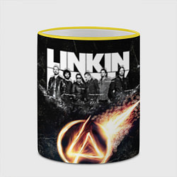Кружка 3D Linkin Park: Comet, цвет: 3D-желтый кант — фото 2