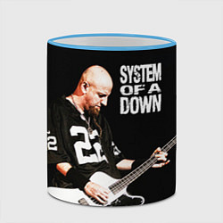 Кружка 3D System of a Down, цвет: 3D-небесно-голубой кант — фото 2
