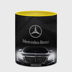 Кружка 3D Mercedes, цвет: 3D-белый + желтый — фото 2