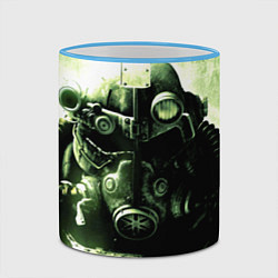 Кружка 3D Fallout Robot, цвет: 3D-небесно-голубой кант — фото 2