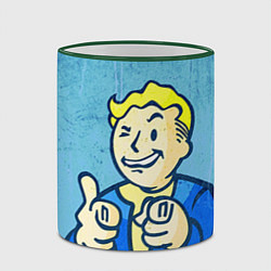 Кружка 3D Fallout: It's okey, цвет: 3D-зеленый кант — фото 2