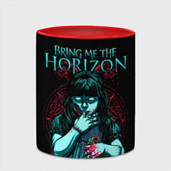 Кружка 3D BMTH: Zombie Girl, цвет: 3D-белый + красный — фото 2