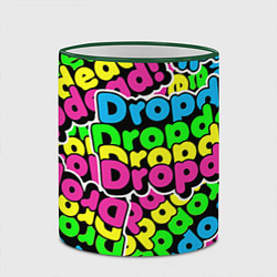 Кружка 3D Drop Dead: Acid Pattern, цвет: 3D-зеленый кант — фото 2