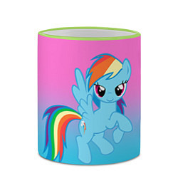 Кружка 3D My Little Pony, цвет: 3D-светло-зеленый кант — фото 2
