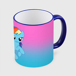 Кружка 3D My Little Pony, цвет: 3D-синий кант
