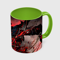 Кружка 3D Shadow Fiend, цвет: 3D-белый + светло-зеленый