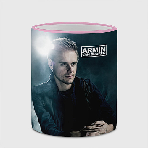 Кружка цветная Armin Van Buuren / 3D-Розовый кант – фото 2
